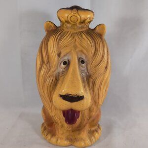 Reliable Lippy Linus Lion Wizard of Oz Blow Mold Piggy Bank Vintage 12" Plastic